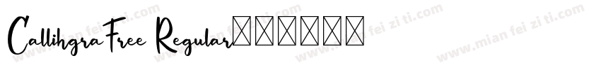CallihgraFree Regular字体转换
